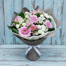 Букет цветов из:  Герберы, Альстромерии и Хризантемы в Нешукае