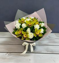 Букет цветов из:  Орхидеи и Розы в Нешукае