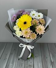Букет цветов из:  Розы, Герберы и Хризантемы в Нешукае