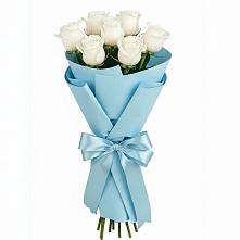 Букет 7 белых роз Проуд в Нешукае