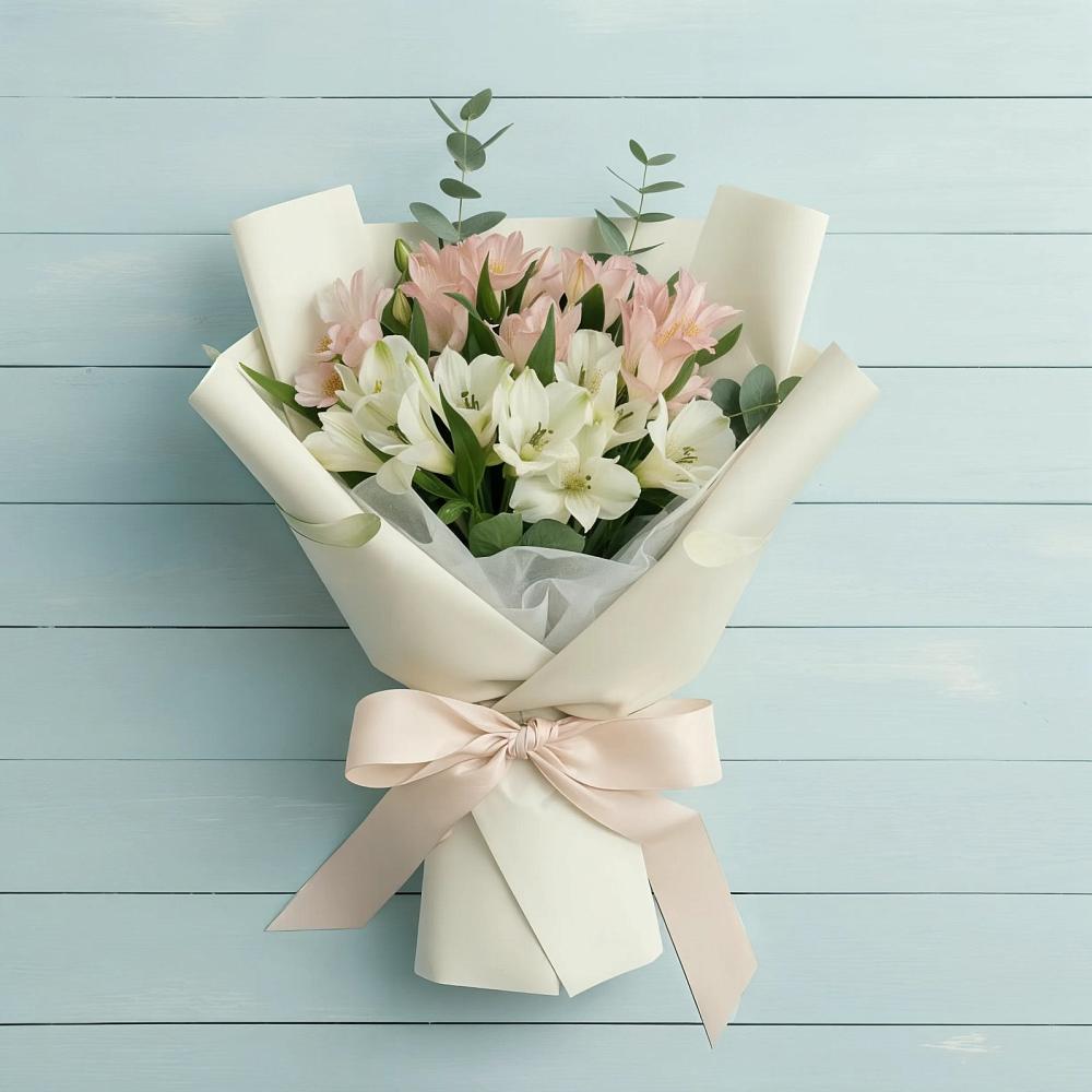 Букет цветов из: Альстромерии в Нешукае