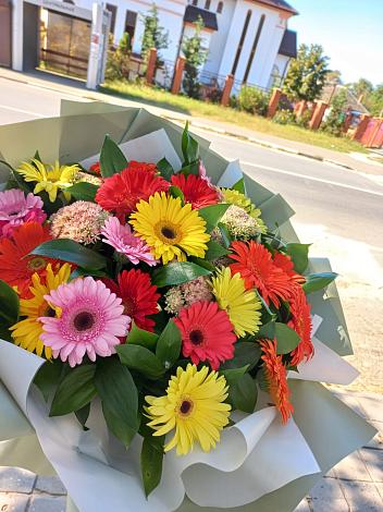 Букет цветов из: Герберы в Нешукае